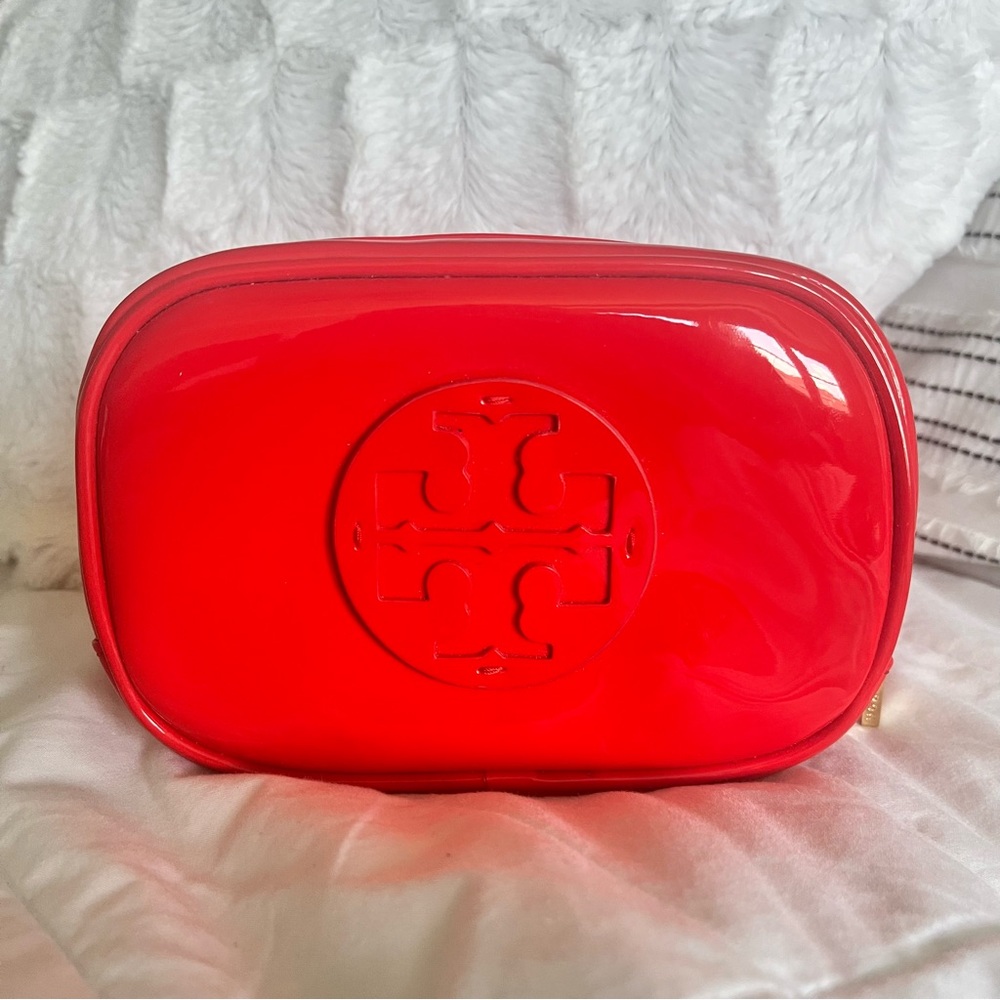 Tory Burch Red Cosmetic Bag